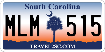 SC license plate MLM515