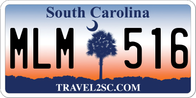 SC license plate MLM516