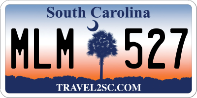 SC license plate MLM527