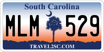 SC license plate MLM529