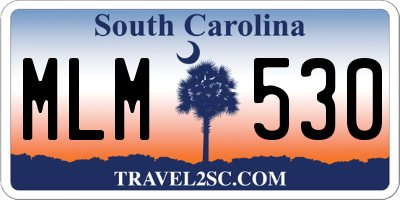 SC license plate MLM530