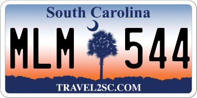SC license plate MLM544
