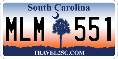 SC license plate MLM551