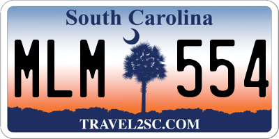 SC license plate MLM554