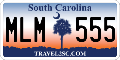 SC license plate MLM555