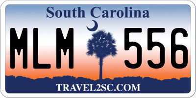 SC license plate MLM556