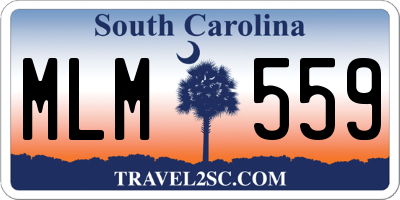SC license plate MLM559