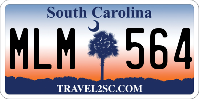 SC license plate MLM564
