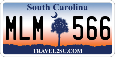 SC license plate MLM566