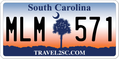 SC license plate MLM571