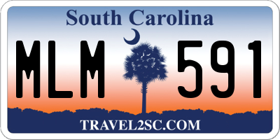 SC license plate MLM591