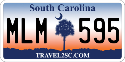 SC license plate MLM595