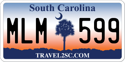 SC license plate MLM599