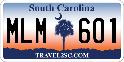 SC license plate MLM601