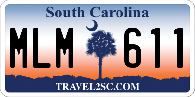 SC license plate MLM611