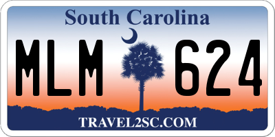 SC license plate MLM624