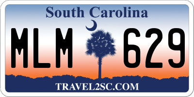 SC license plate MLM629