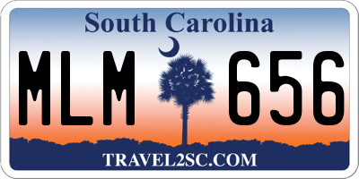 SC license plate MLM656