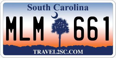SC license plate MLM661