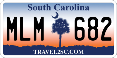 SC license plate MLM682