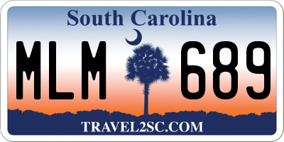 SC license plate MLM689