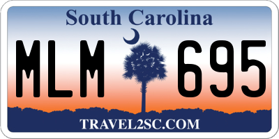 SC license plate MLM695