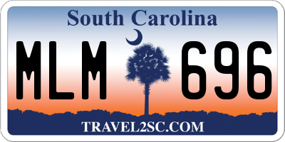SC license plate MLM696