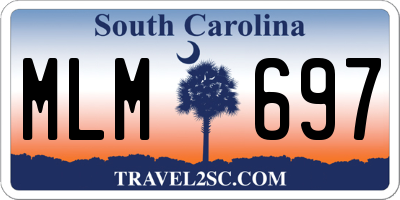 SC license plate MLM697