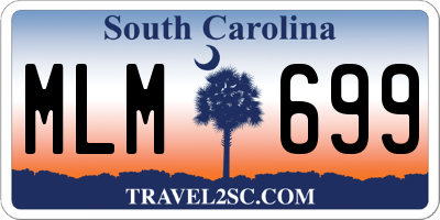 SC license plate MLM699