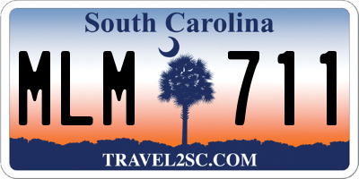 SC license plate MLM711
