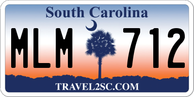 SC license plate MLM712