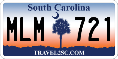 SC license plate MLM721