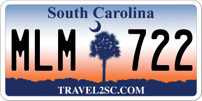 SC license plate MLM722