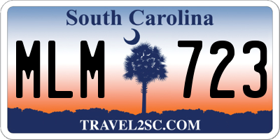 SC license plate MLM723