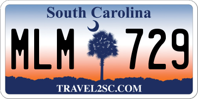 SC license plate MLM729