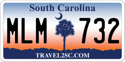 SC license plate MLM732