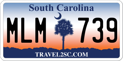 SC license plate MLM739