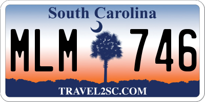 SC license plate MLM746