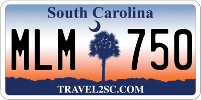 SC license plate MLM750