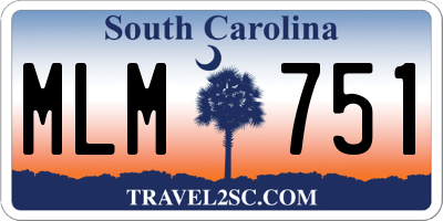 SC license plate MLM751