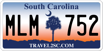 SC license plate MLM752