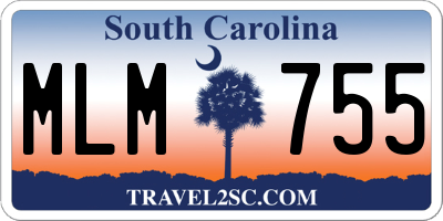 SC license plate MLM755