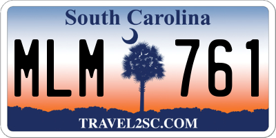 SC license plate MLM761