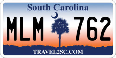 SC license plate MLM762