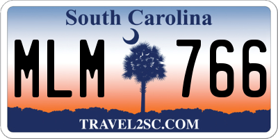 SC license plate MLM766