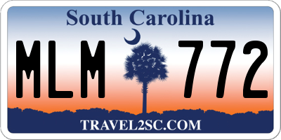 SC license plate MLM772