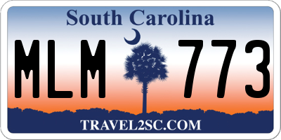 SC license plate MLM773