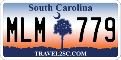 SC license plate MLM779