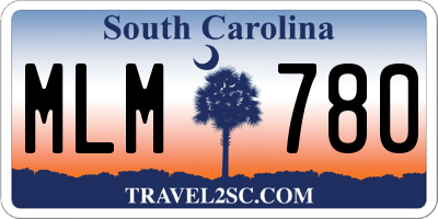 SC license plate MLM780