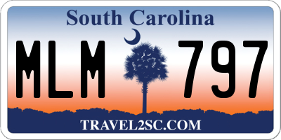 SC license plate MLM797